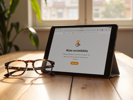 无障碍辅助工具界面,显示语音阅读功能,关爱特殊群体背景,温暖色调